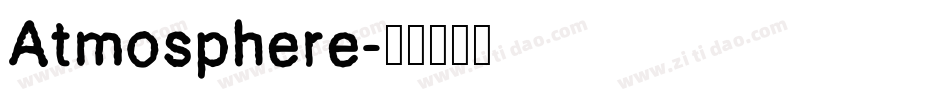 Atmosphere字体转换
