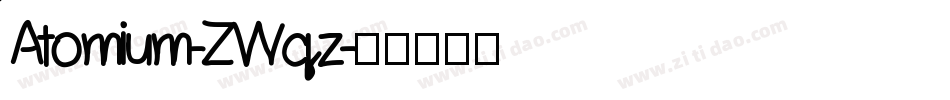 Atomium-ZWqz字体转换