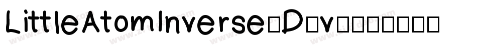 LittleAtomInverse-D5v0字体转换