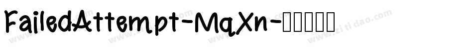 FailedAttempt-MqXn字体转换