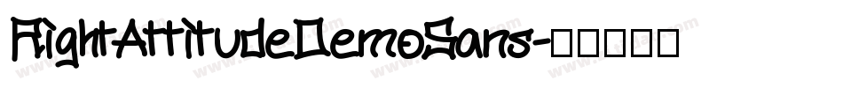 RightAttitudeDemoSans字体转换
