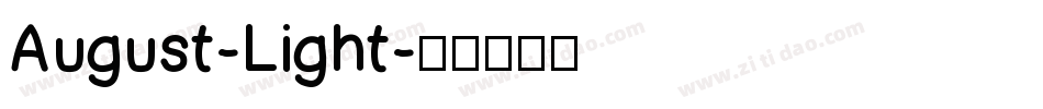 August-Light字体转换