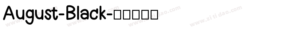 August-Black字体转换