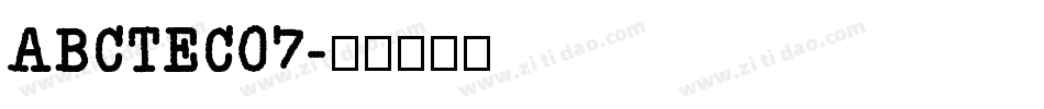 ABCTEC07字体转换