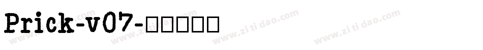 Prick-v07字体转换