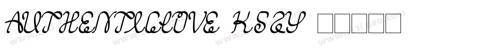 AuthenticLove-K5zy字体转换