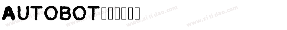 AUTOBOT字体转换