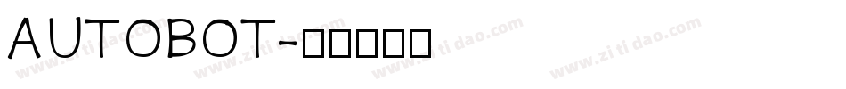 AUTOBOT字体转换