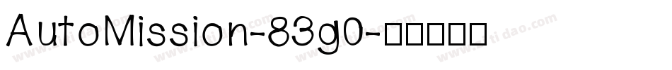 AutoMission-83g0字体转换