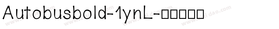 Autobusbold-1ynL字体转换