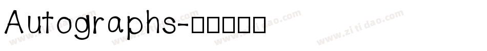 Autographs字体转换