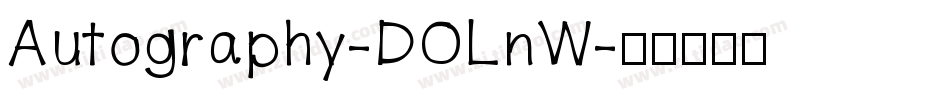 Autography-DOLnW字体转换