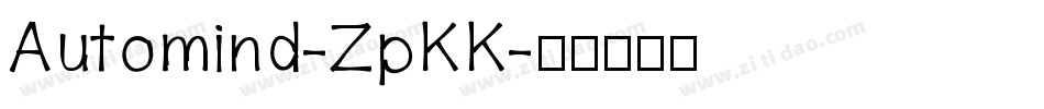 Automind-ZpKK字体转换