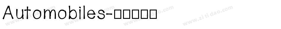 Automobiles字体转换