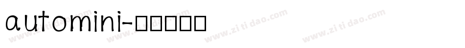 automini字体转换