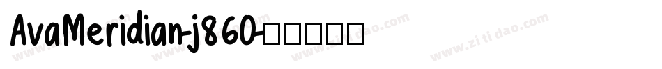 AvaMeridian-j860字体转换