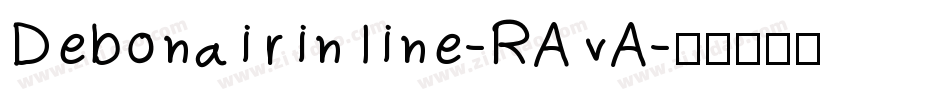 Debonairinline-RAvA字体转换