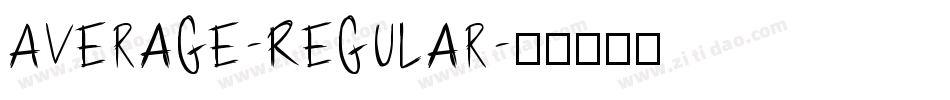 Average-Regular字体转换