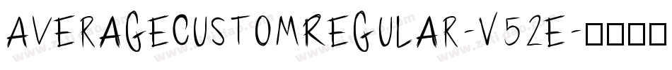 AverageCustomRegular-V52e字体转换