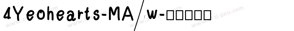4Yeohearts-MAw字体转换