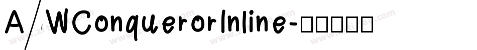 AWConquerorInline字体转换