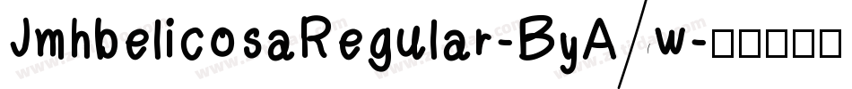 JmhbelicosaRegular-ByAw字体转换