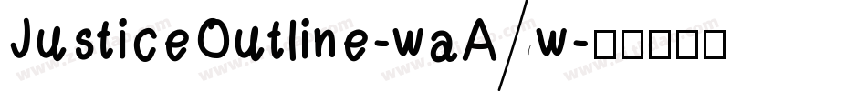 JusticeOutline-waAw字体转换