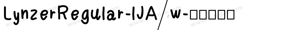 LynzerRegular-lJAw字体转换