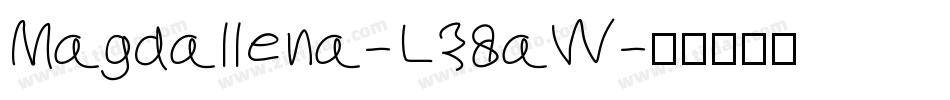 Magdallena-L38aW字体转换