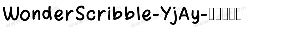 WonderScribble-YjAy字体转换 WonderScribble-YjAy字体转换