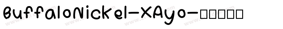 BuffaloNickel-XAyo字体转换
