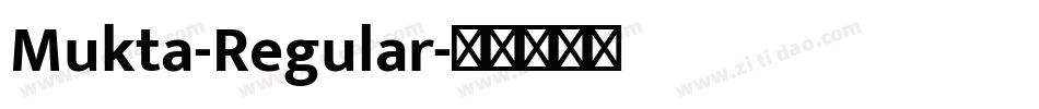 Mukta-Regular字体转换