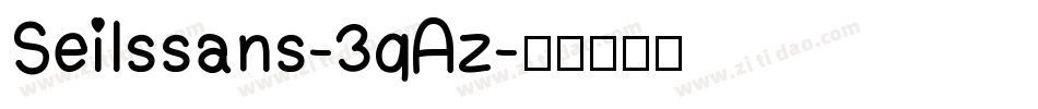 Seilssans-3qAz字体转换