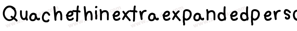 Quachethinextraexpandedperso-VGWAz字体转换