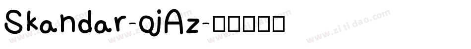 Skandar-ojAz字体转换