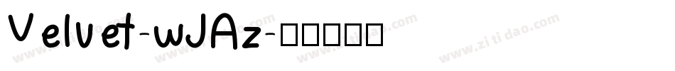 Velvet-wJAz字体转换