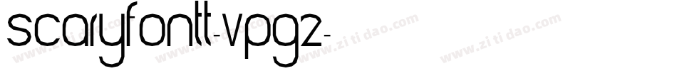 ScaryFontt-VPgZ字体转换