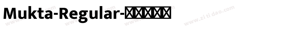 Mukta-Regular字体转换
