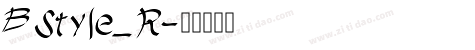 BStyle_R字体转换