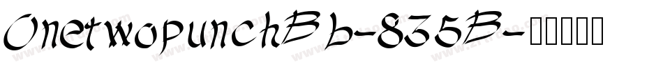 OnetwopunchBb-835B字体转换