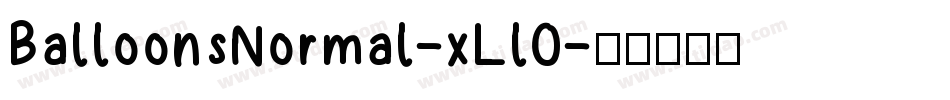 BalloonsNormal-xLl0字体转换
