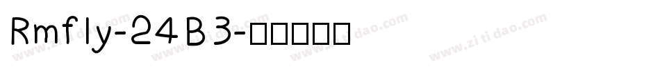 Rmfly-24B3字体转换