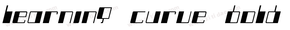 learning-curve-bold字体转换