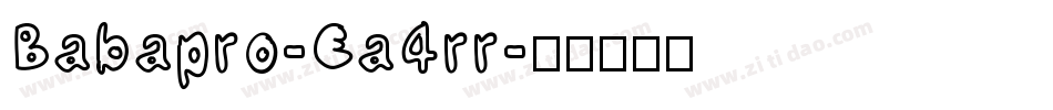Babapro-Ea4rr字体转换