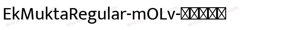 EkMuktaRegular-mOLv字体转换