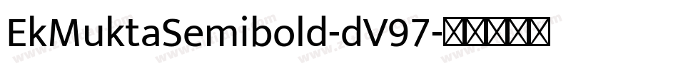 EkMuktaSemibold-dV97字体转换