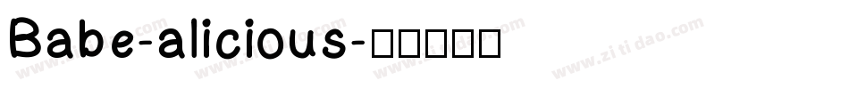 Babe-alicious字体转换