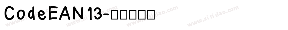 CodeEAN13字体转换