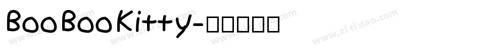BooBooKitty字体转换