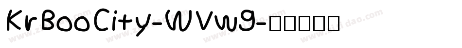 KrBooCity-WVw9字体转换